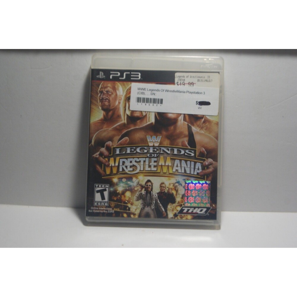 Legends of Wrestle Mania Ps3 Action Wrestling Sim CIB 2009
